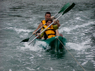 Caiaque na Ilha Grande.