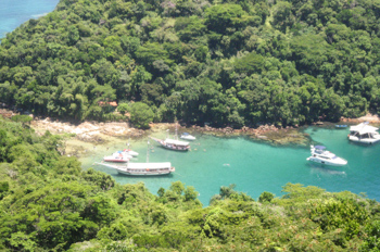 Lagoa Verde vista do alto do mirante