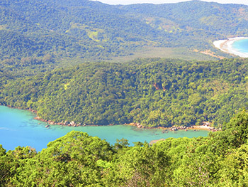 Mangues e Pouso vistos do alto do mirante