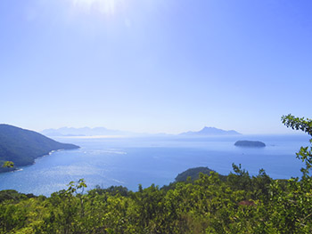 O continente visto do Mirante de Palmas