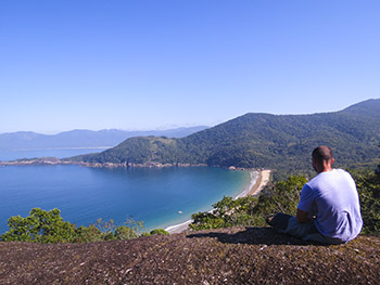 Praia da Parnaioca vista do Mirante do João