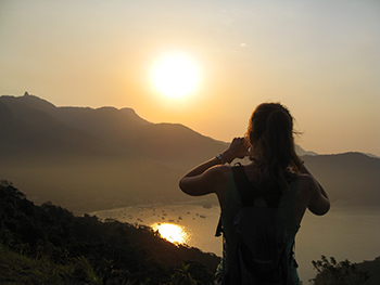 Momento de registrar esse experiência única em Ilha Grande