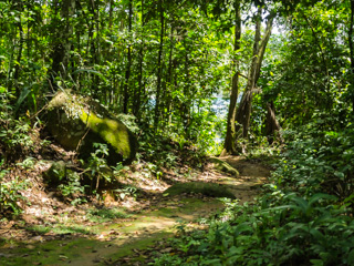 A Praia de Itaoquinha faz parte do Caminho da Aroeira que chega em Lopes Mendes